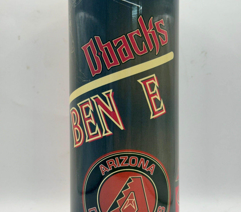 Personalized Arizona Diamondbacks Tumbler 20 oz - Custom MLB Insulated Stainless Steel Travel Cup, Baseball Fan Gift - My Store