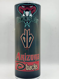 Personalized Arizona Diamondbacks Tumbler 20 oz - Custom MLB Insulated Stainless Steel Travel Cup, Baseball Fan Gift - My Store