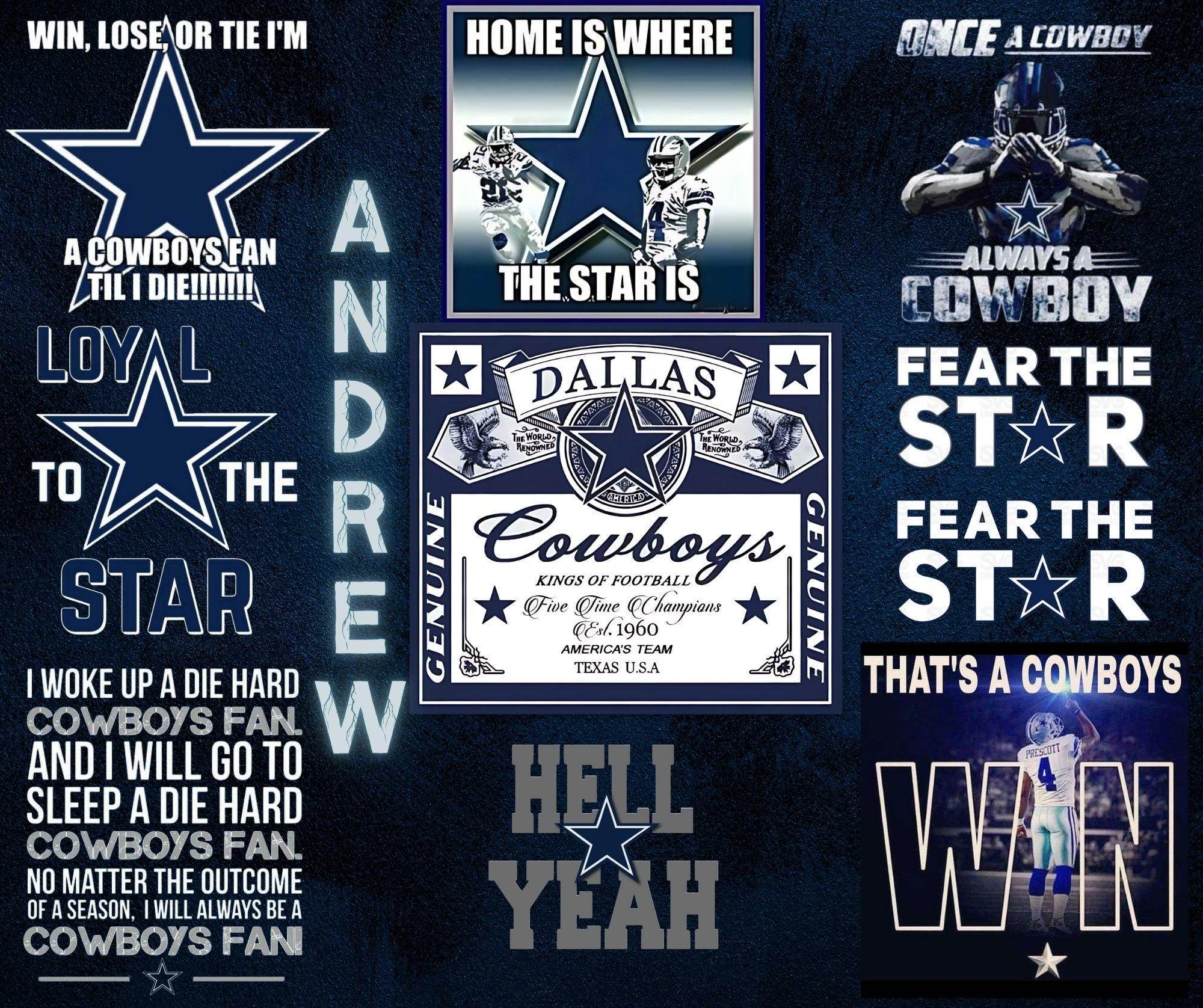 Personalized Dallas Cowboys - 20 oz tumbler - Memes for a true fan - 3 Different design options - My Store