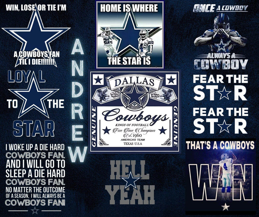 Personalized Dallas Cowboys - 20 oz tumbler - Memes for a true fan - 3 Different design options - My Store