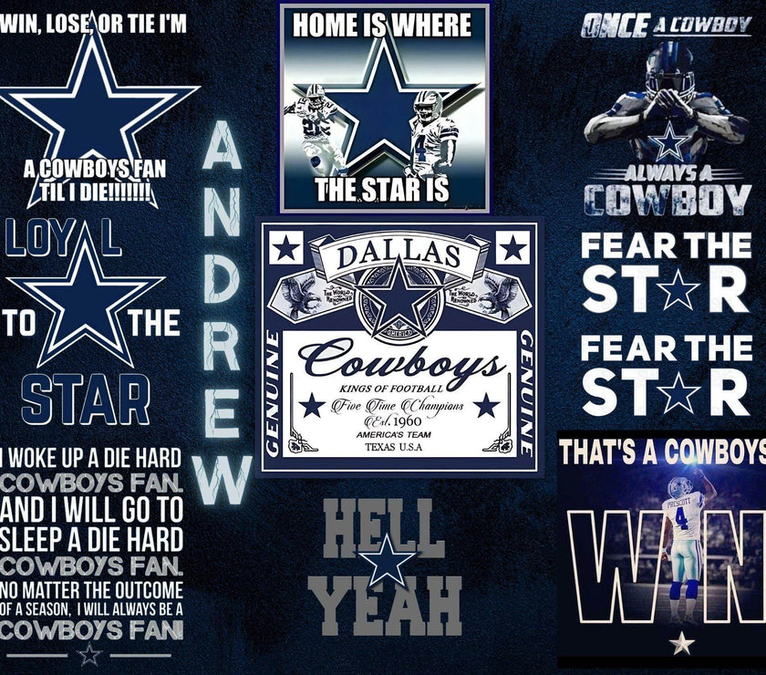 Personalized Dallas Cowboys - 20 oz tumbler - Memes for a true fan - 3 Different design options - My Store