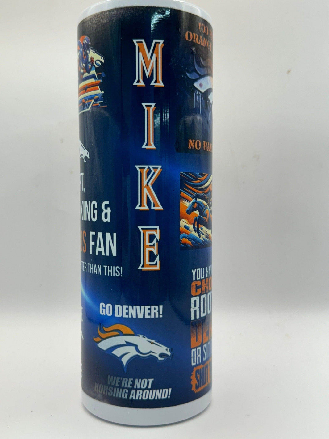 Personalized Denver Broncos 20 oz tumbler - My Store