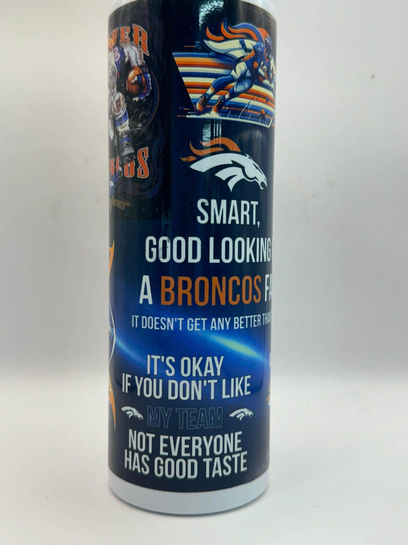 Personalized Denver Broncos 20 oz tumbler - My Store