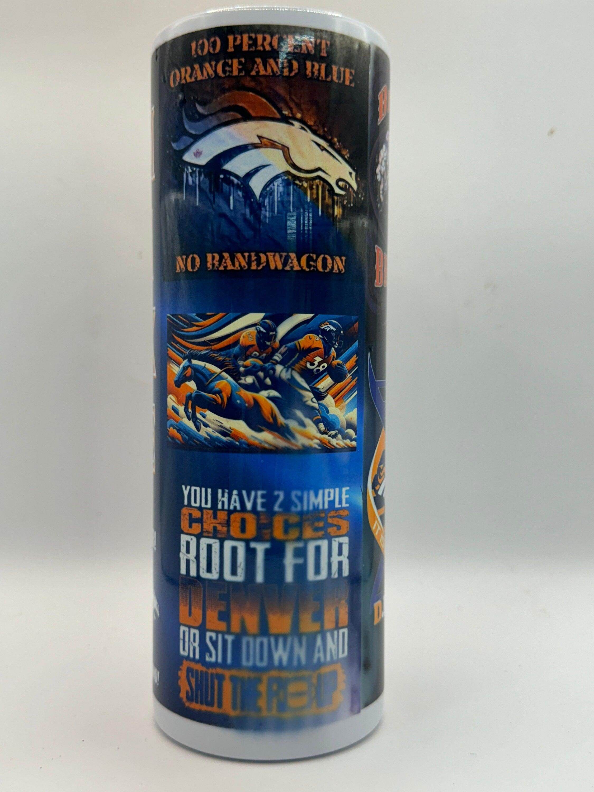 Personalized Denver Broncos 20 oz tumbler - My Store