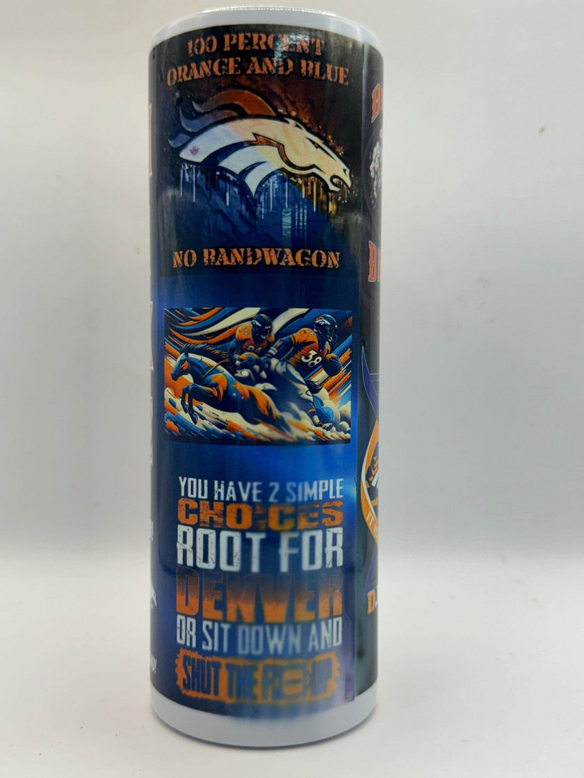 Personalized Denver Broncos 20 oz tumbler - My Store