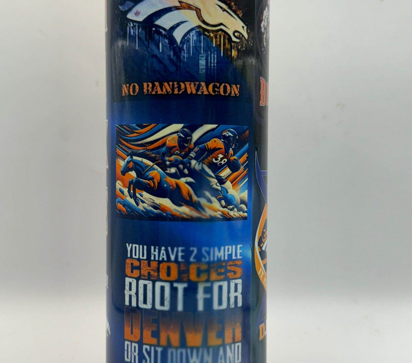 Personalized Denver Broncos 20 oz tumbler - My Store