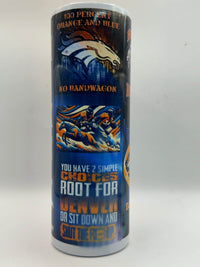 Personalized Denver Broncos 20 oz tumbler - My Store