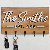 Personalized Keychain Wall Holder - My Store