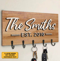 Personalized Keychain Wall Holder - My Store
