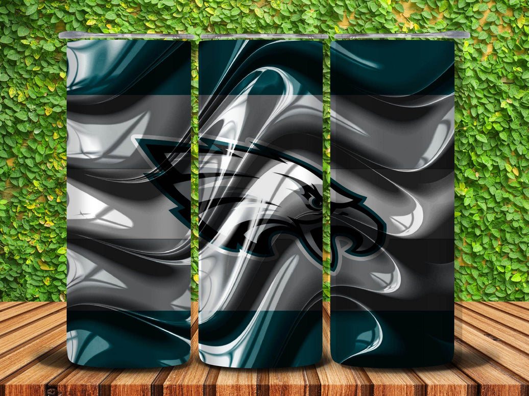 Philadelphia Eagles 3d Wave Effect 20oz Tumbler - My Store