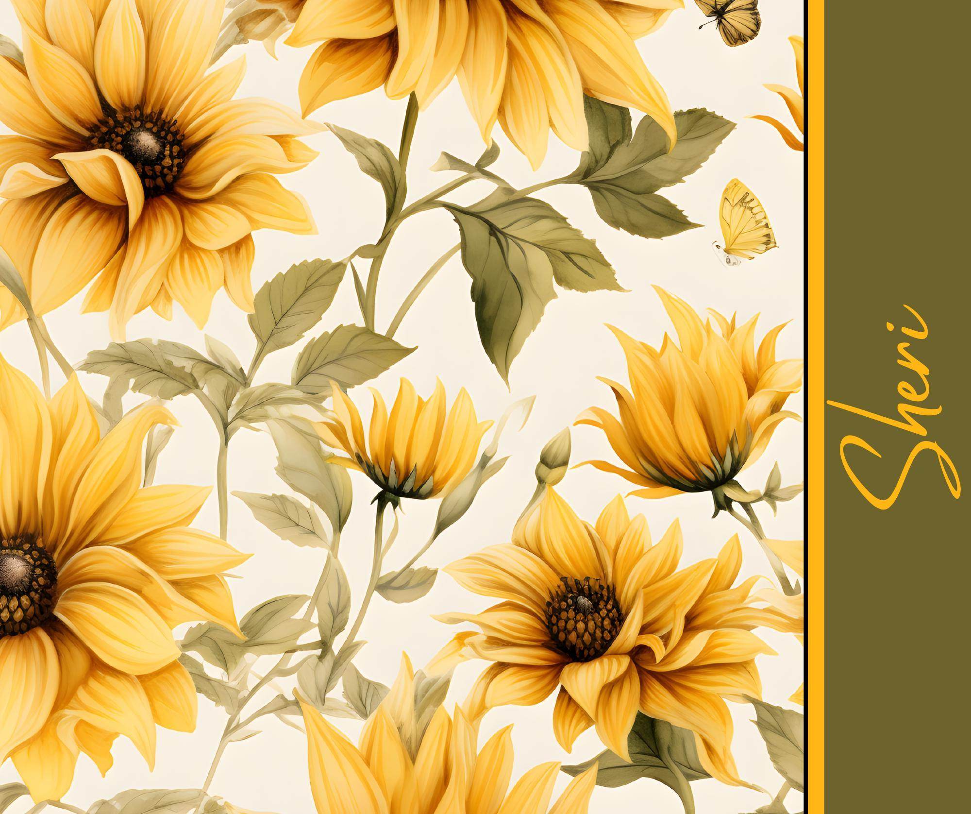 Sunflower 20oz Tumbler Personalized with any name - My Store