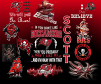 Tampa Bay Buccaneers True Fan 20oz Tumbler with name - My Store