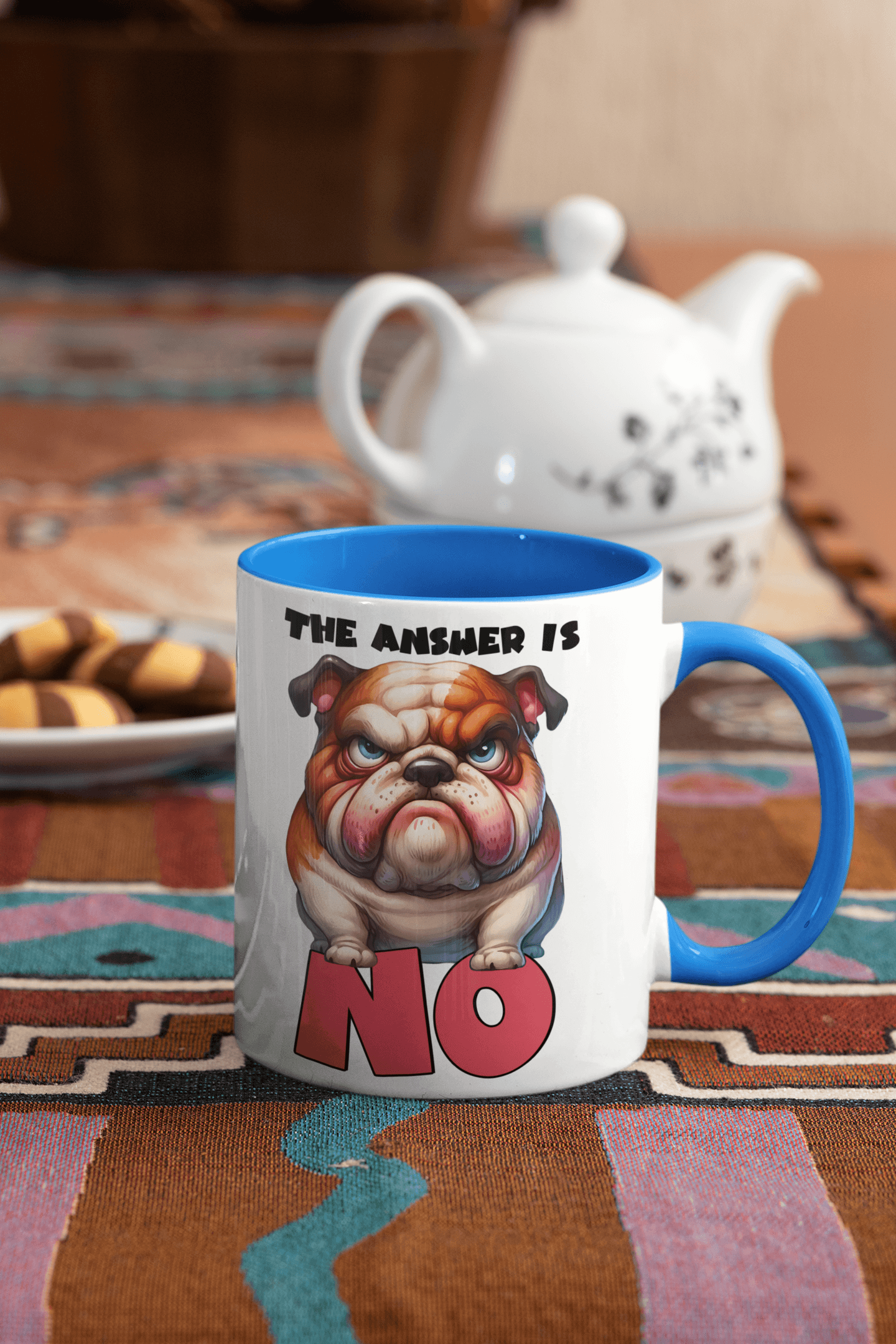 The Answer Is No Mug | Dog Cup | 10 oz - My Store