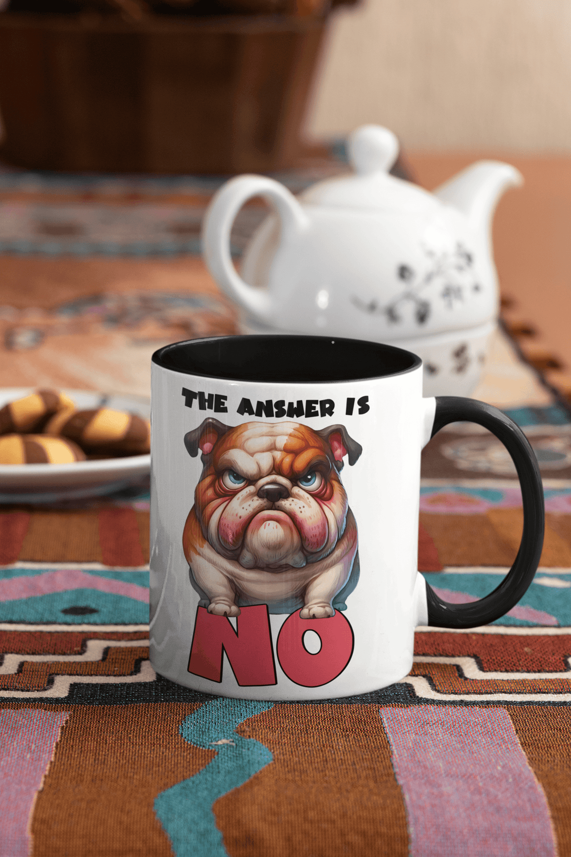 The Answer Is No Mug | Dog Cup | 10 oz - My Store