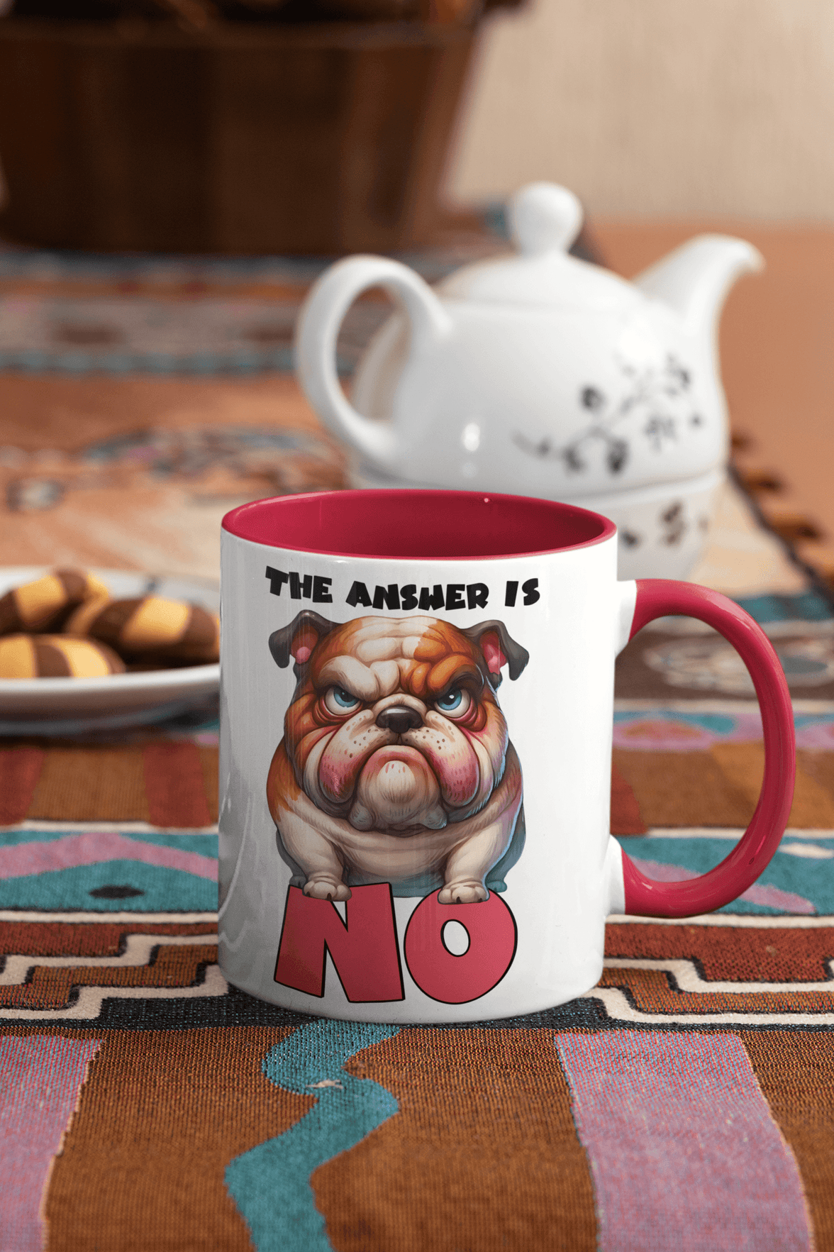 The Answer Is No Mug | Dog Cup | 10 oz - My Store