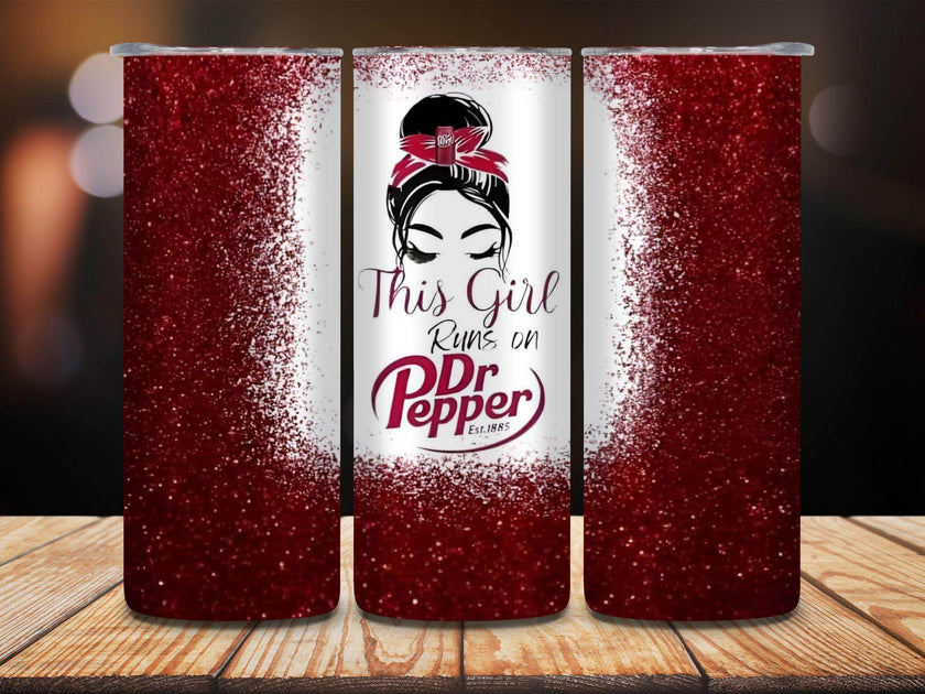This Girl Runs On Dr. Pepper 20oz Tumbler - My Store