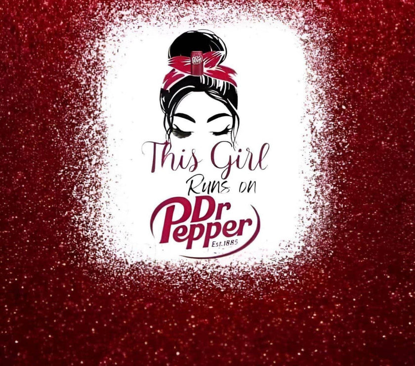 This Girl Runs On Dr. Pepper 20oz Tumbler - My Store