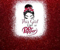 This Girl Runs On Dr. Pepper 20oz Tumbler - My Store