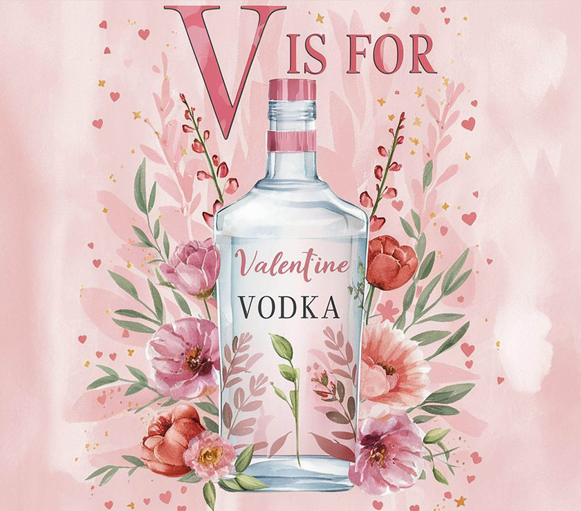 V is for Valentine Vodka 20oz Tumbler - My Store