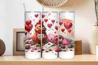 Various ANTI - Valentine's Day Skinny 20 oz Tumbler with lid and straw - 7 Designs to choose from - My Store