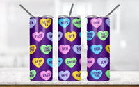 Various ANTI - Valentine's Day Skinny 20 oz Tumbler with lid and straw - 7 Designs to choose from - My Store