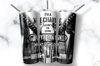 Various Mechanic Funny Skinny 20 oz Tumbler with lid and straw for the man/Dad/Daddy in your life - My Store