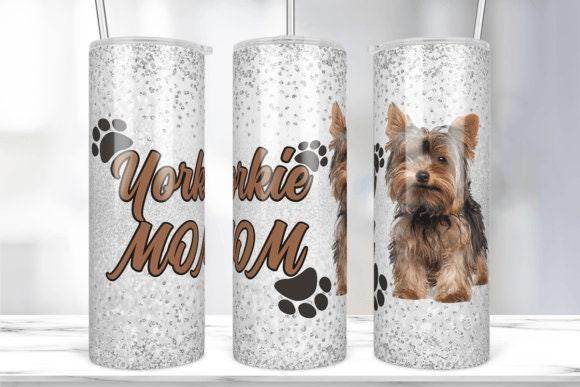 Various YORKIE dog breed Skinny 20 oz Tumbler with lid and straw for the puppy lover in your life - 6 different designs to Choose from - My Store