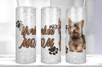 Various YORKIE dog breed Skinny 20 oz Tumbler with lid and straw for the puppy lover in your life - 6 different designs to Choose from - My Store