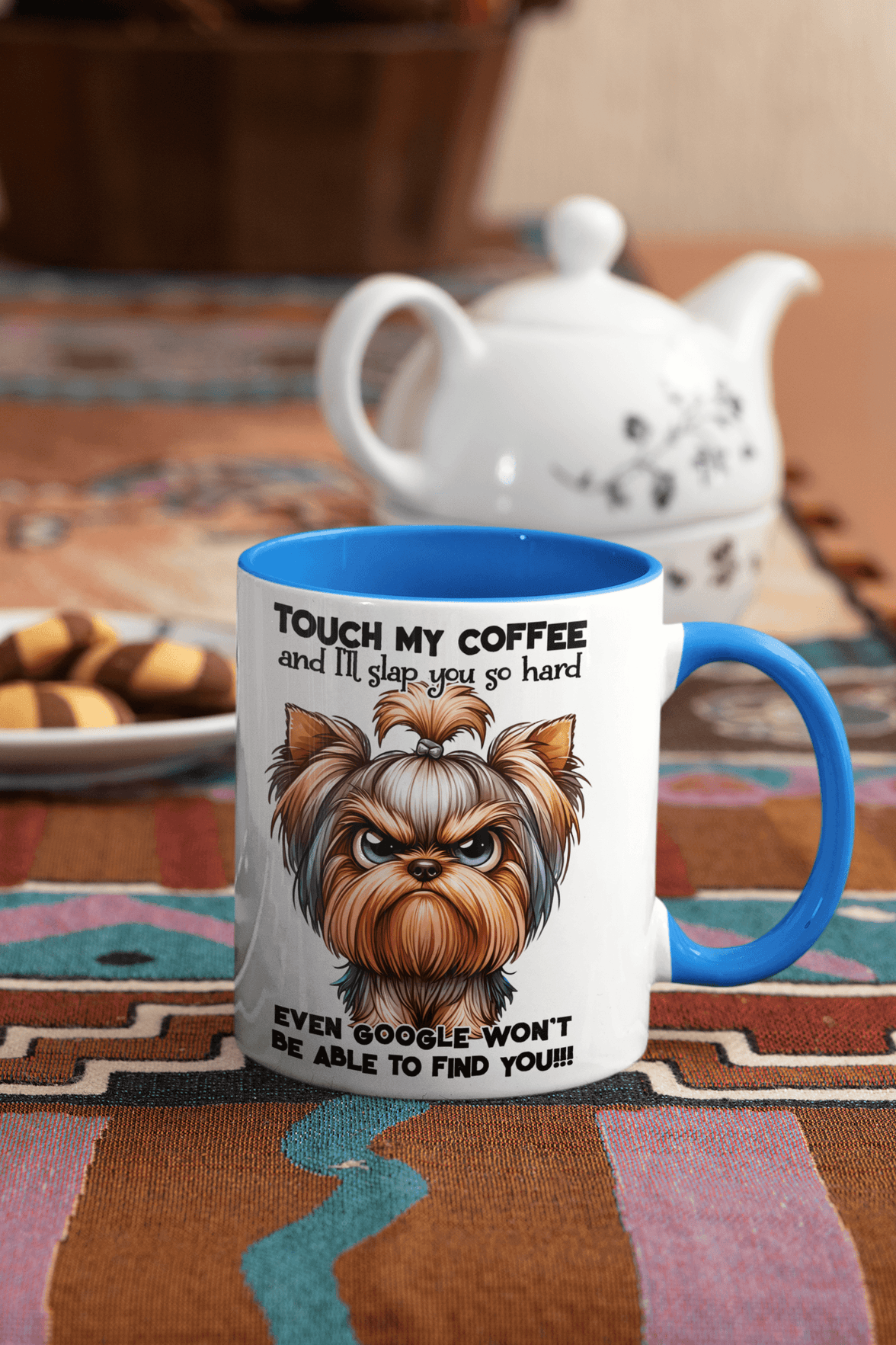 Yorkie-Touch My Coffee and Google Won't Be Able to Find You Coffee Mug| Grumpy Dog - My Store