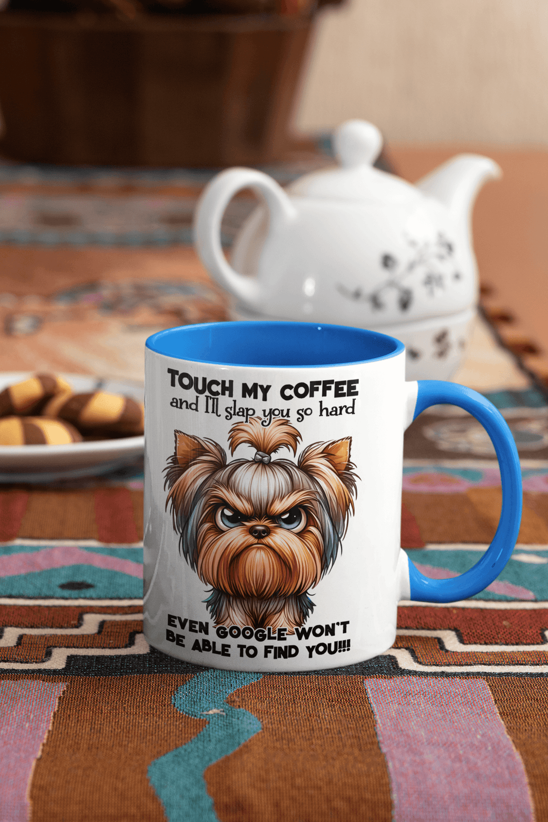 Yorkie-Touch My Coffee and Google Won't Be Able to Find You Coffee Mug| Grumpy Dog - My Store