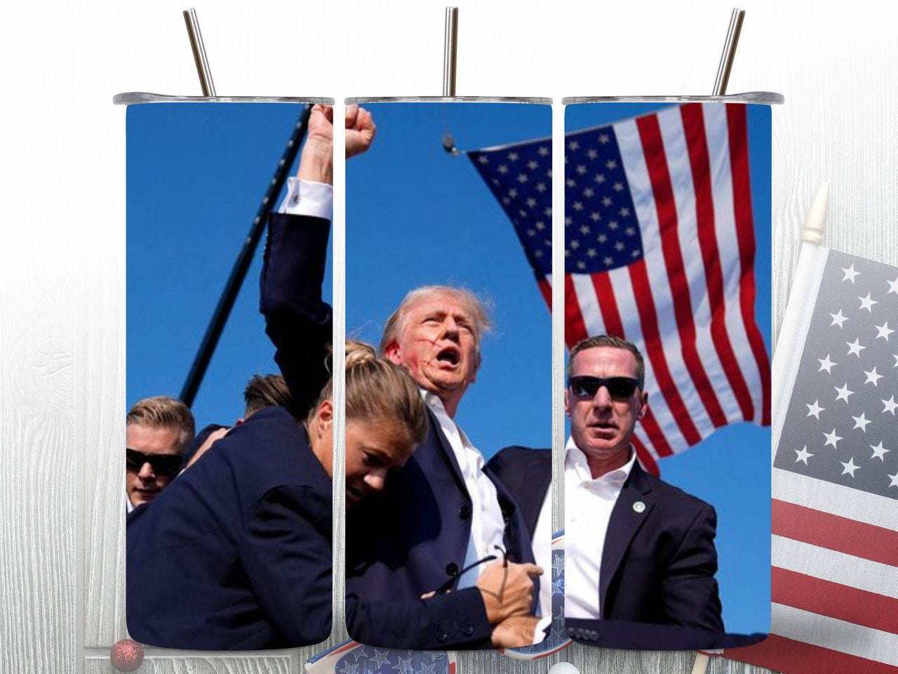 You Missed | Even a Bullet Won't Stop us | Let Me Get My Shoes |Trump 2024 | 20 oz Tumbler | 4 options - My Store