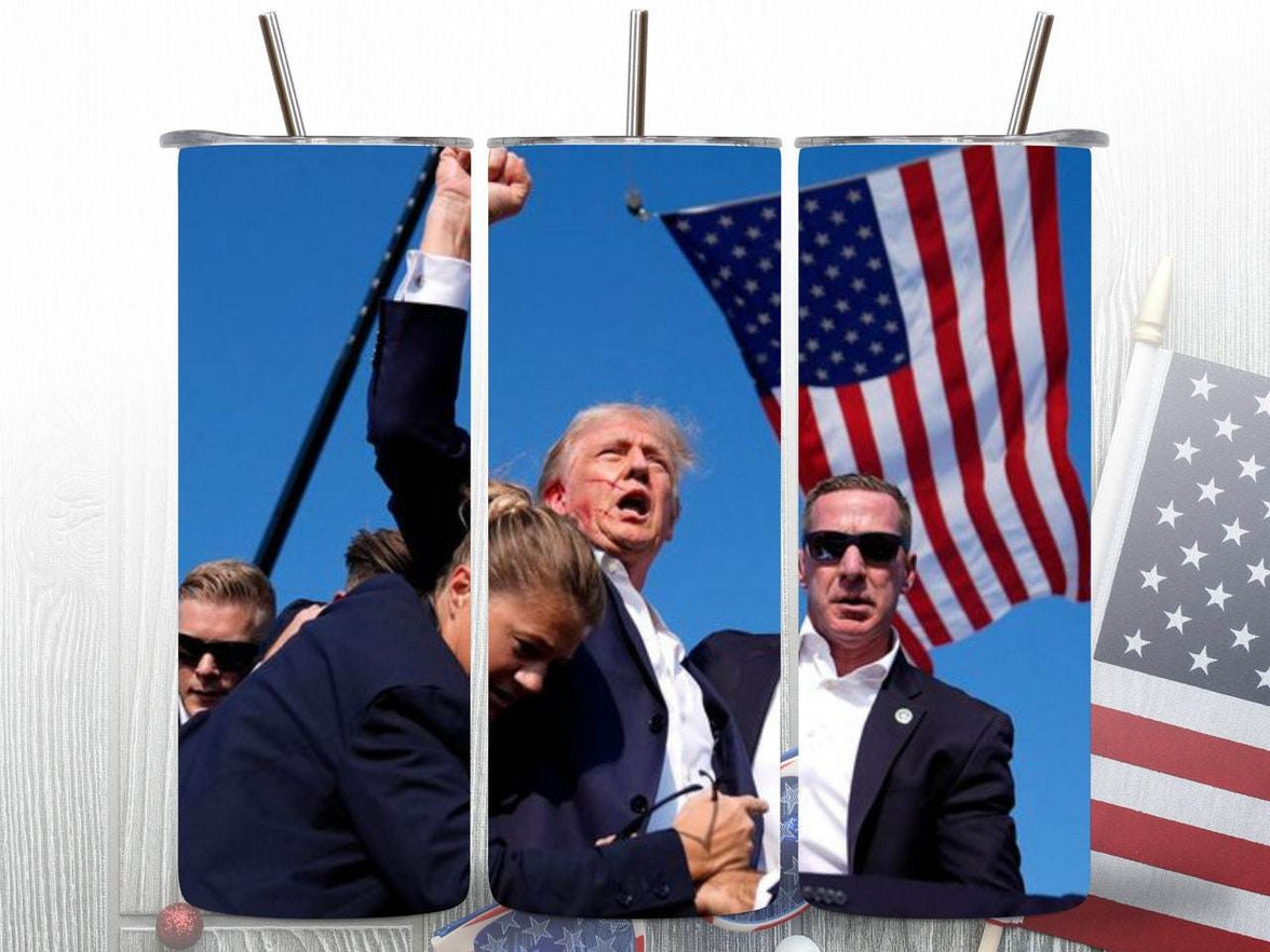 You Missed | Even a Bullet Won't Stop us | Let Me Get My Shoes |Trump 2024 | 20 oz Tumbler | 4 options - My Store