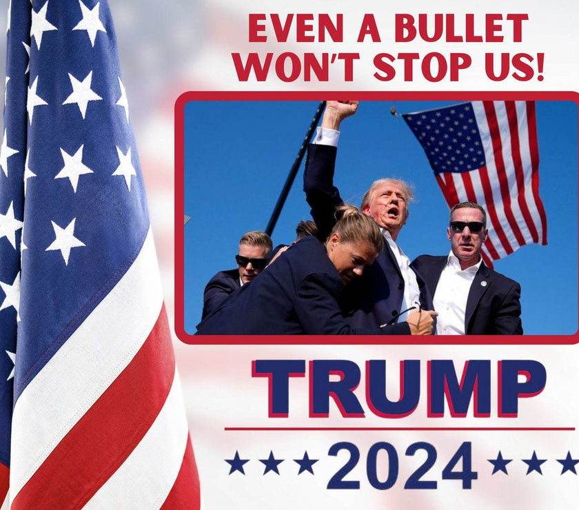 You Missed | Even a Bullet Won't Stop us | Let Me Get My Shoes |Trump 2024 | 20 oz Tumbler | 4 options - My Store