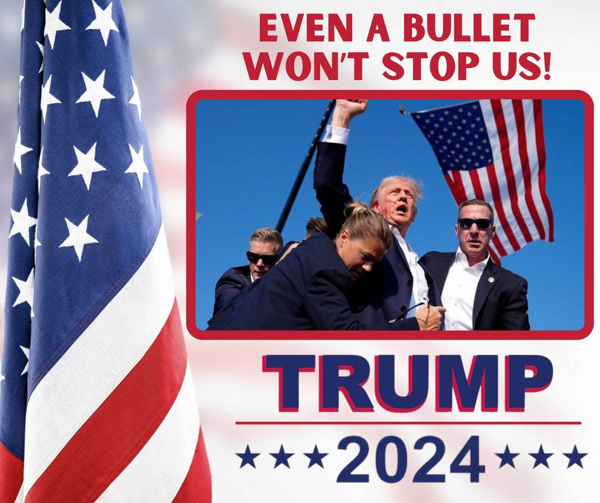 You Missed | Even a Bullet Won't Stop us | Let Me Get My Shoes |Trump 2024 | 20 oz Tumbler | 4 options - My Store