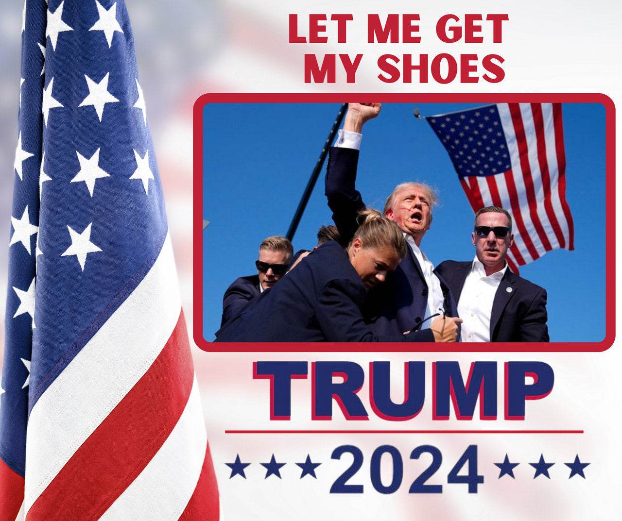 You Missed | Even a Bullet Won't Stop us | Let Me Get My Shoes |Trump 2024 | 20 oz Tumbler | 4 options - My Store